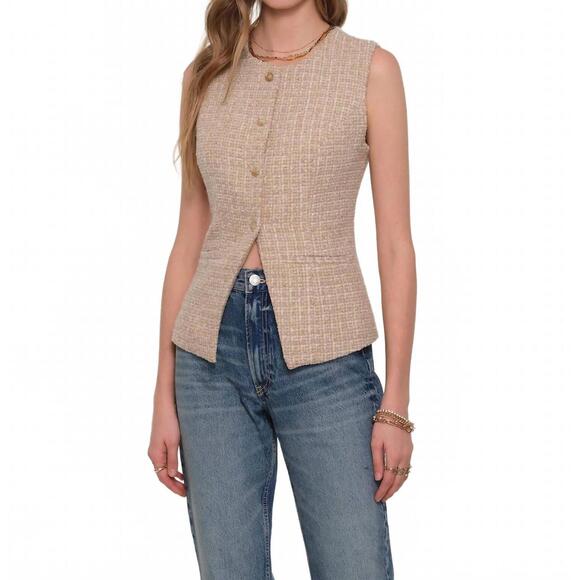 NEW HEARTLOOM chase vest in buff
